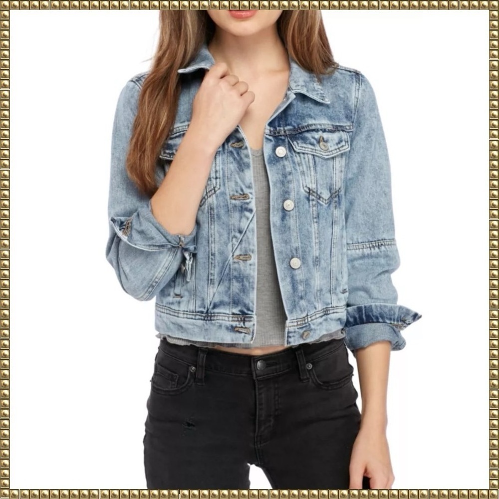 Free People Rumors Denim Jacket XS